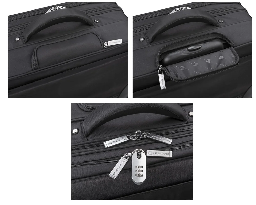 Mala Trolley para Portátil Dynabook 15.6" Premium em Poliéster Preta - Imagem 10