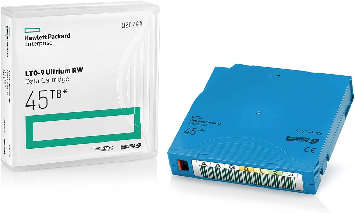 Cartucho de dados HPE LTO-9 Q2079A Ultrium 45TB RW para backup empresarial - Imagem 1