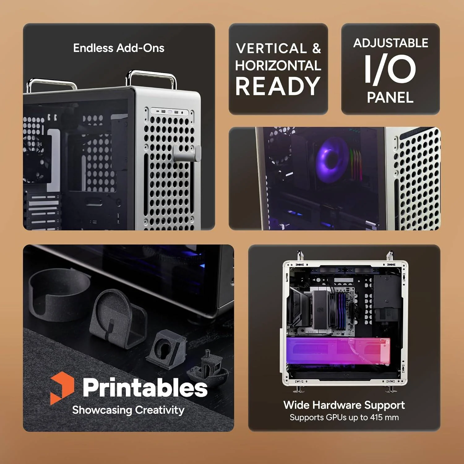 Caixa para PC Cooler Master Q300L V3 Branco - Imagem 2