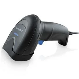 Leitor Códigos Barras Datalogic QuickScan QD2590 2D QR USB/RS232 Preto com Suporte