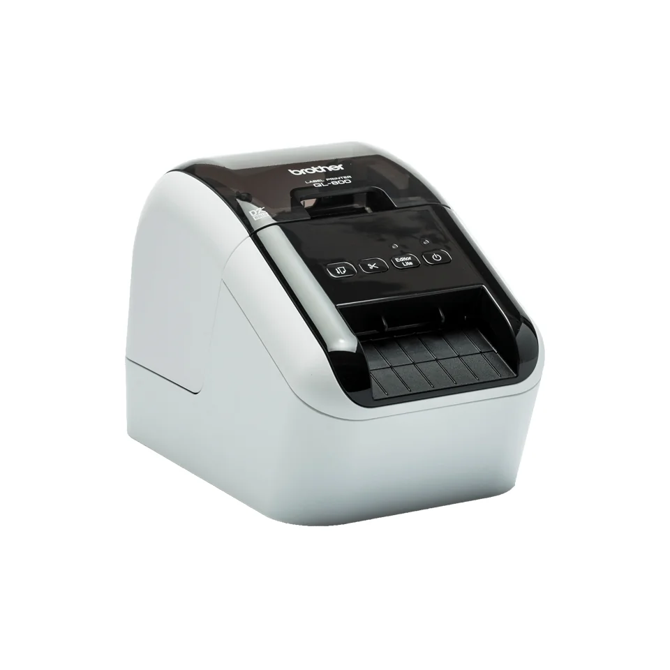 Impressora de etiquetas Brother QL-800 térmica direta preto e vermelho 300x600 DPI USB - Imagem 3