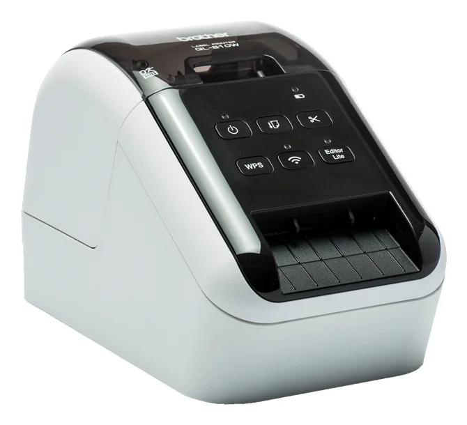Impressora de etiquetas Brother QL-810W WiFi térmica direta preto e vermelho 300x600 DPI - Imagem 2