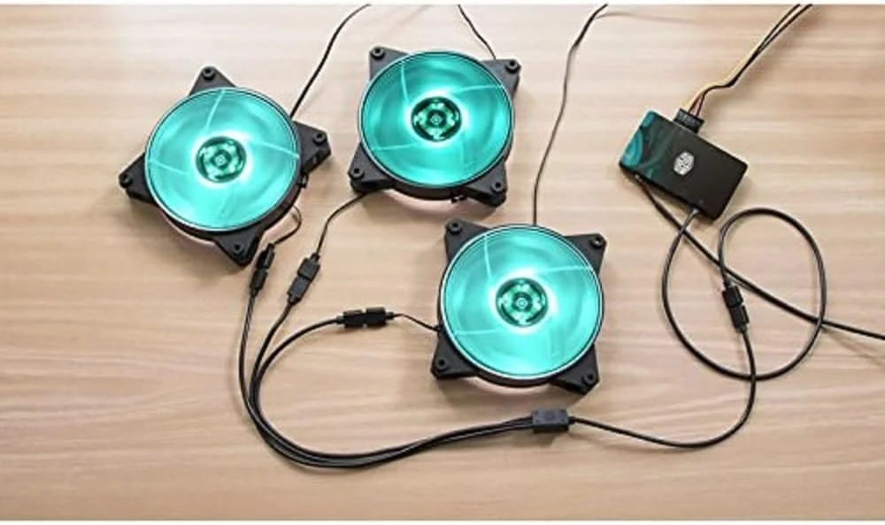 Cabo divisor RGB Cooler Master Splitter 1 para 5 conectores 4 pinos 12V - Imagem 7