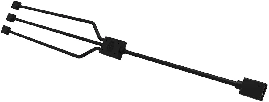 Cabo divisor RGB Cooler Master Splitter 1 para 5 conectores 4 pinos 12V - Imagem 2