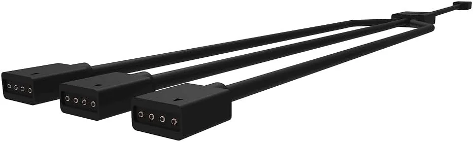 Cabo divisor RGB Cooler Master Splitter 1 para 5 conectores 4 pinos 12V - Imagem 5