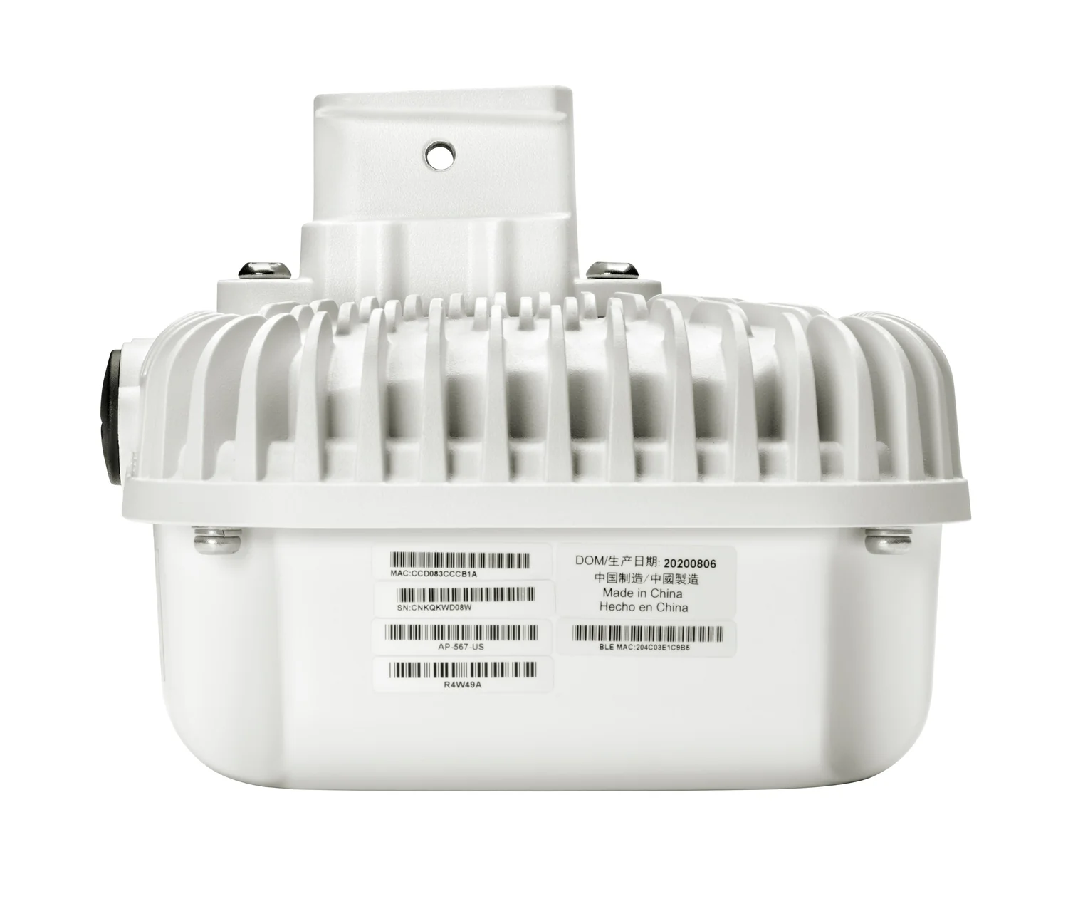 Access Point exterior Wi-Fi 6 HPE Aruba AP-567 Dual Radio 2x2 direcional - Imagem 1