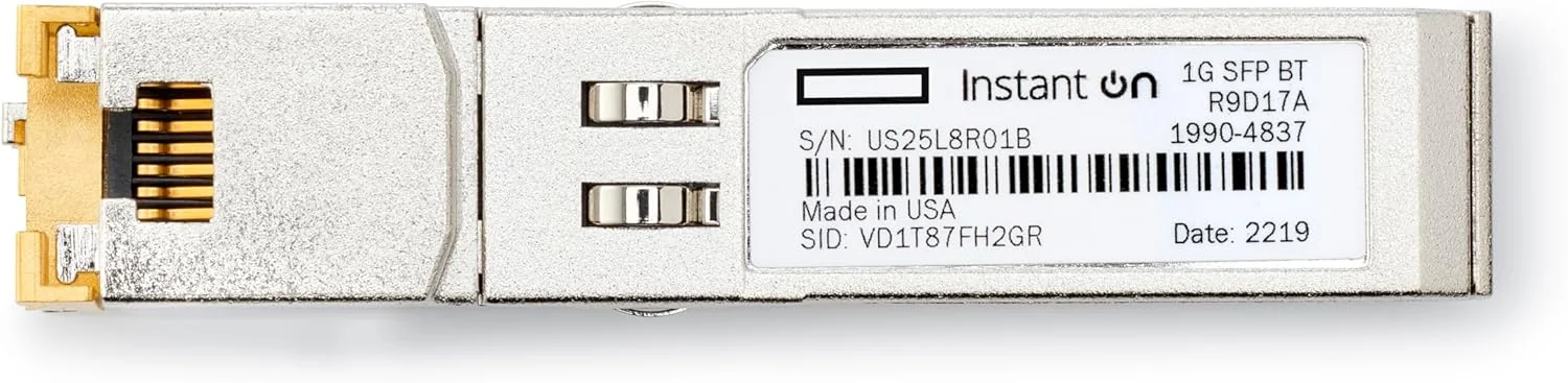 Transceiver SFP HPE Aruba Networking Instant On 1G RJ45 100m Cat5e - Imagem 3