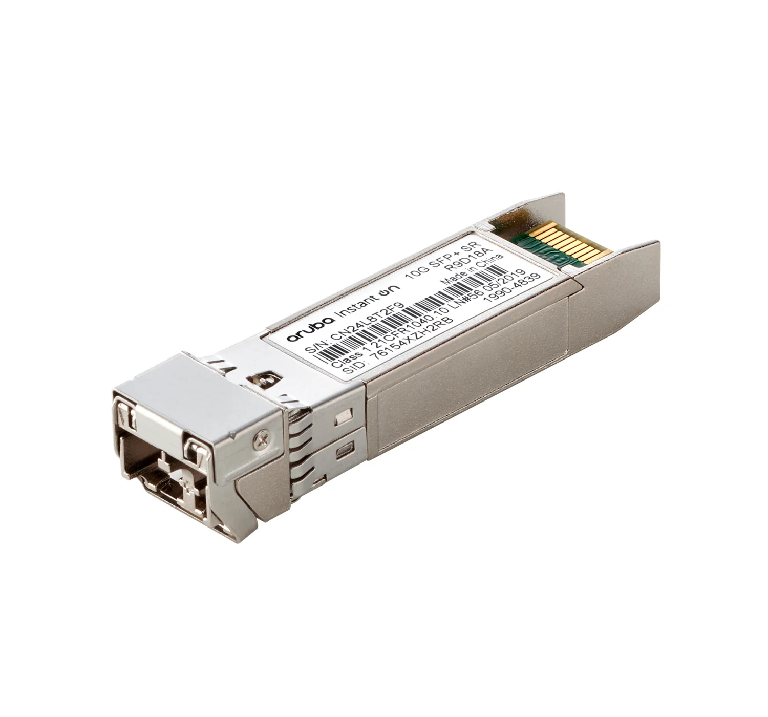Transceiver HPE Aruba Instant On 10G SFP+ LC SR 300m OM3 MMF - Imagem 1