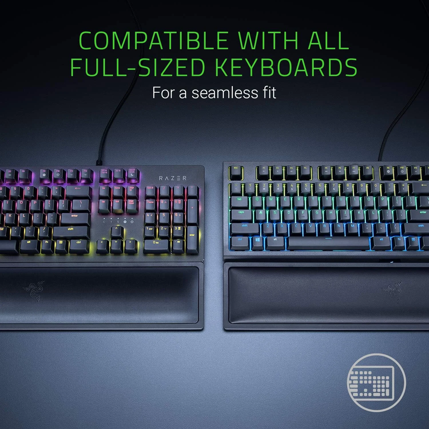 Apoio de Pulso para Teclado Razer Wrist Rest Pro com Gel de Refrescamento Preto - Imagem 4