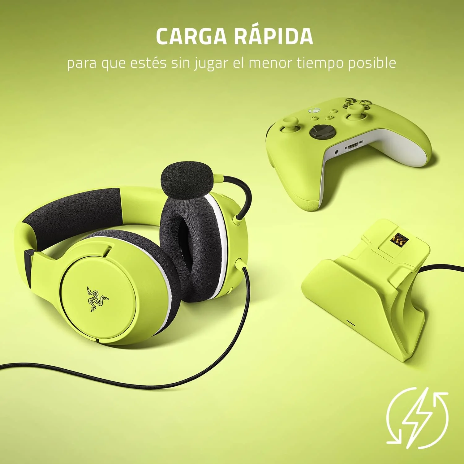Base de Carregamento Razer Universal Quick Charge para Xbox Shock Blue - Imagem 2