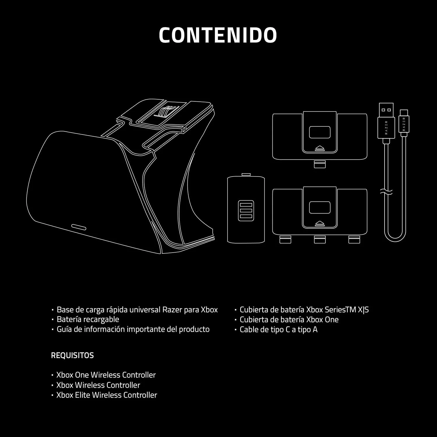 Base de Carregamento Razer Universal Quick Charge para Xbox Shock Blue - Imagem 4