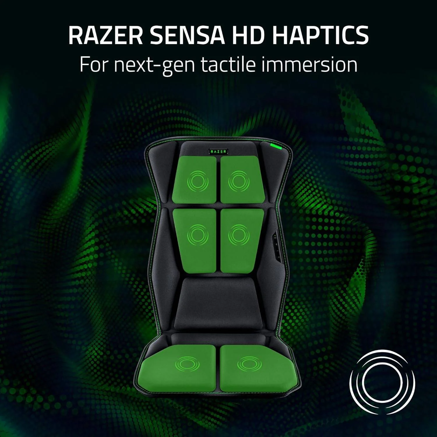 Almofada de Assento Gaming Razer Freyja Haptic com Vibração Sem Fios 2.4GHz Preto - Imagem 2