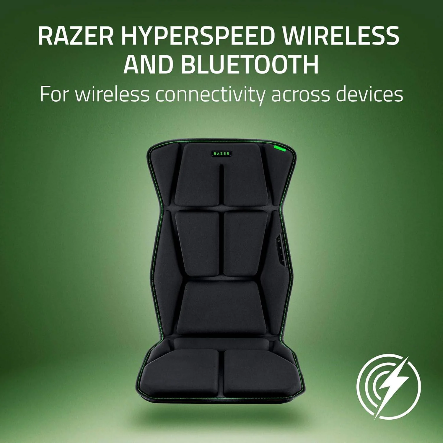 Almofada de Assento Gaming Razer Freyja Haptic com Vibração Sem Fios 2.4GHz Preto - Imagem 5