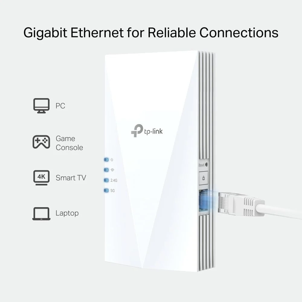 Extensor Wi-Fi 6 TP-Link RE580X AX1500 Dual-Band Range Extender - Imagem 3
