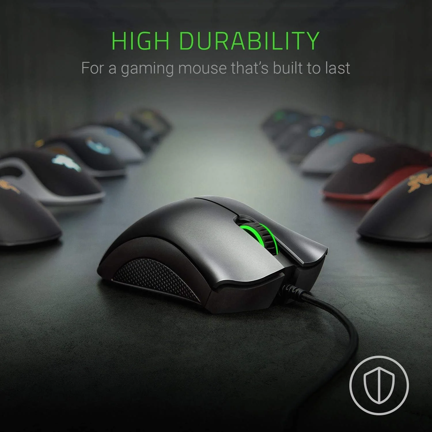 Rato Gaming Razer DeathAdder Essential Optical 6400 DPI Ergonómico Preto USB Cabo Económico - Imagem 5