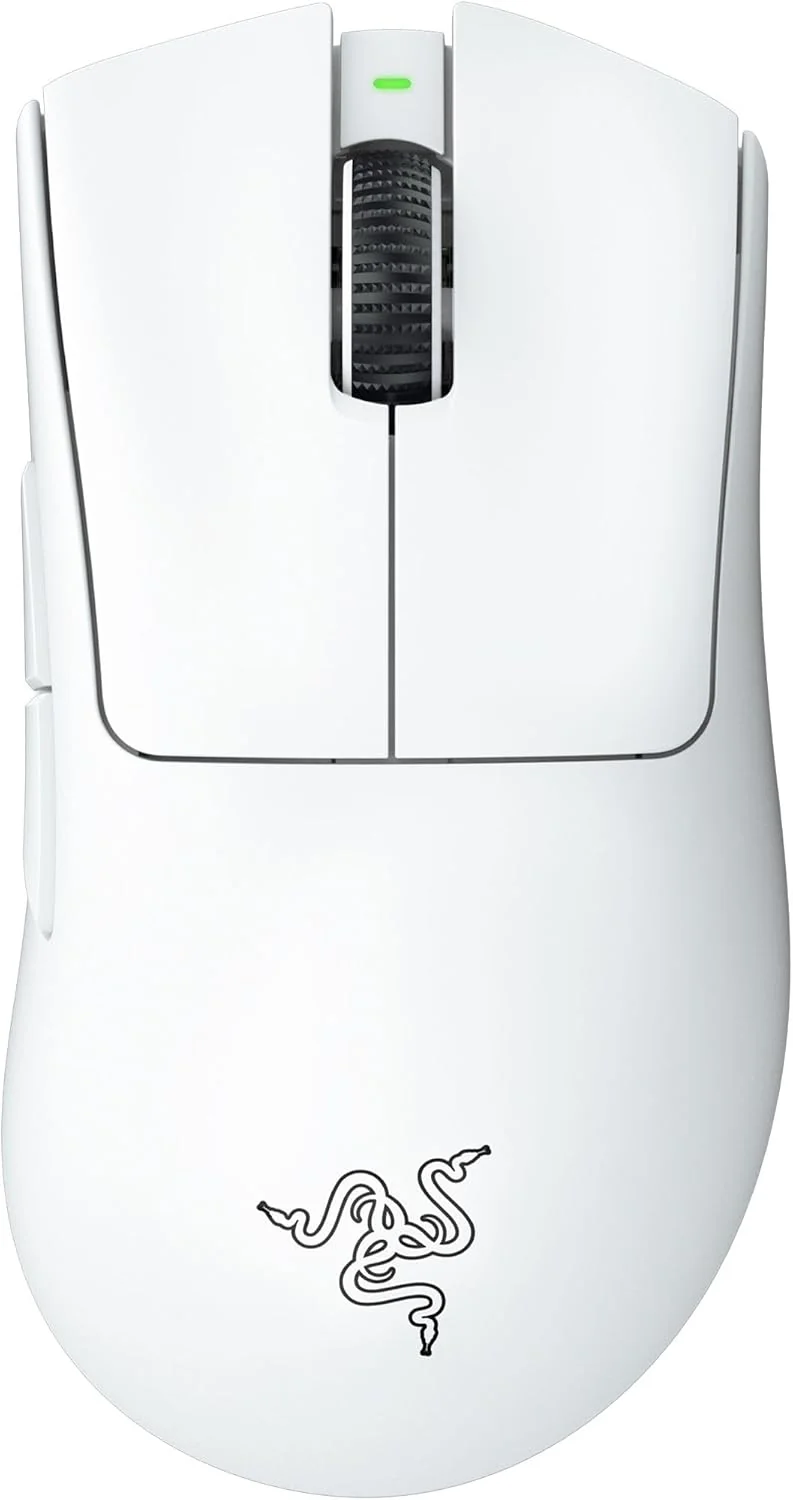 Rato Gaming Razer DeathAdder V3 Pro Wireless eSports Ultra-Leve 63g 30K DPI Focus Pro Branco