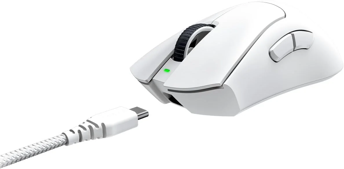 Rato Gaming Razer DeathAdder V3 Pro Wireless eSports Ultra-Leve 63g 30K DPI Focus Pro Branco - Imagem 10