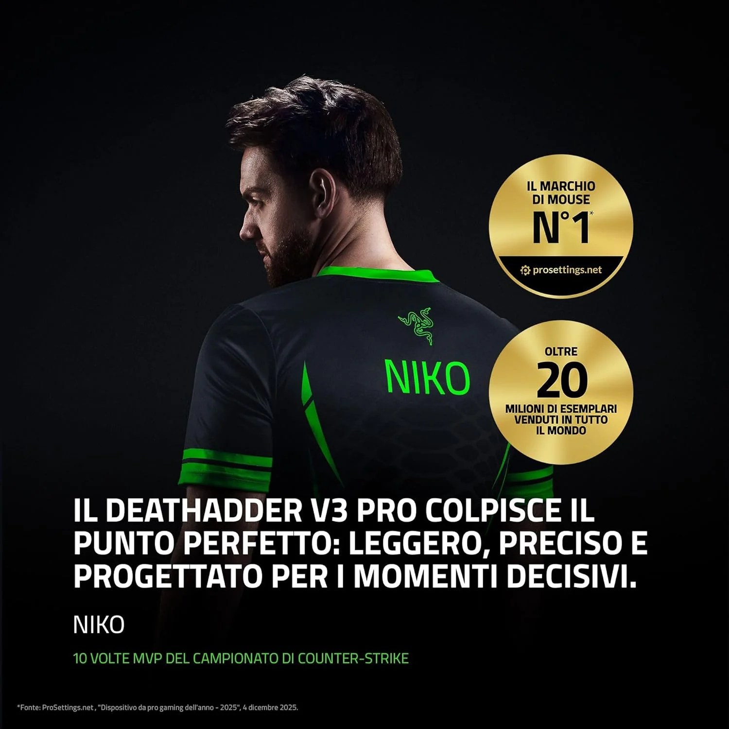 Rato Gaming Razer DeathAdder V3 Pro Wireless eSports Ultra-Leve 63g 30K DPI Focus Pro Branco - Imagem 2