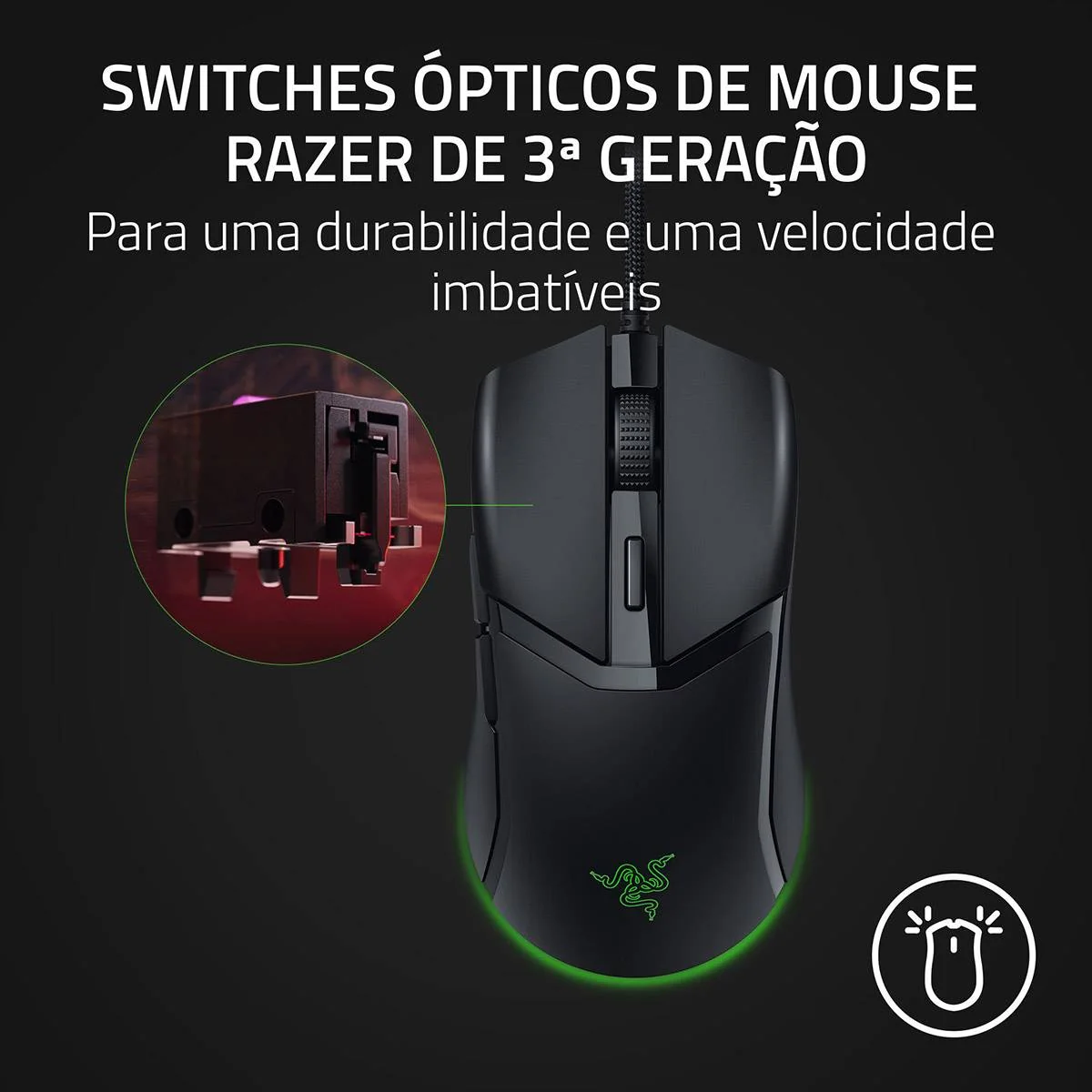 Rato Gaming Com Fios Razer Cobra - Imagem 3