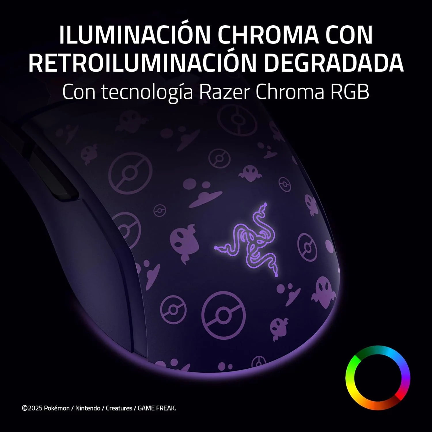 Rato Gaming Razer Cobra Pokémon Gengar Edição Limitada 8500 DPI RGB Chroma - Imagem 6