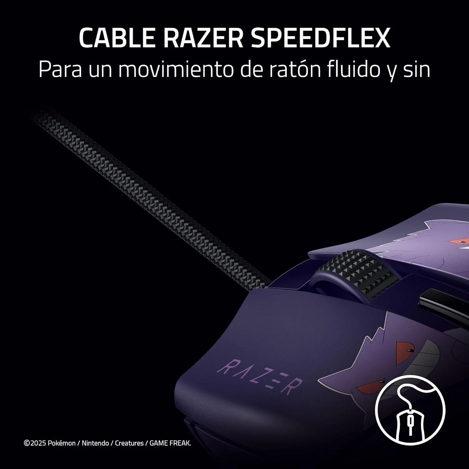 Rato Gaming Razer Cobra Pokémon Gengar Edição Limitada 8500 DPI RGB Chroma - Imagem 8