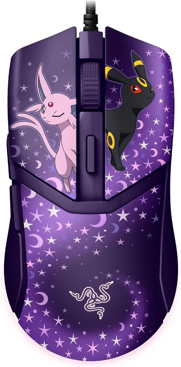 Rato Gaming Razer Cobra Edição Especial Pokémon Espeon/Umbreon — RGB, 8500 DPI