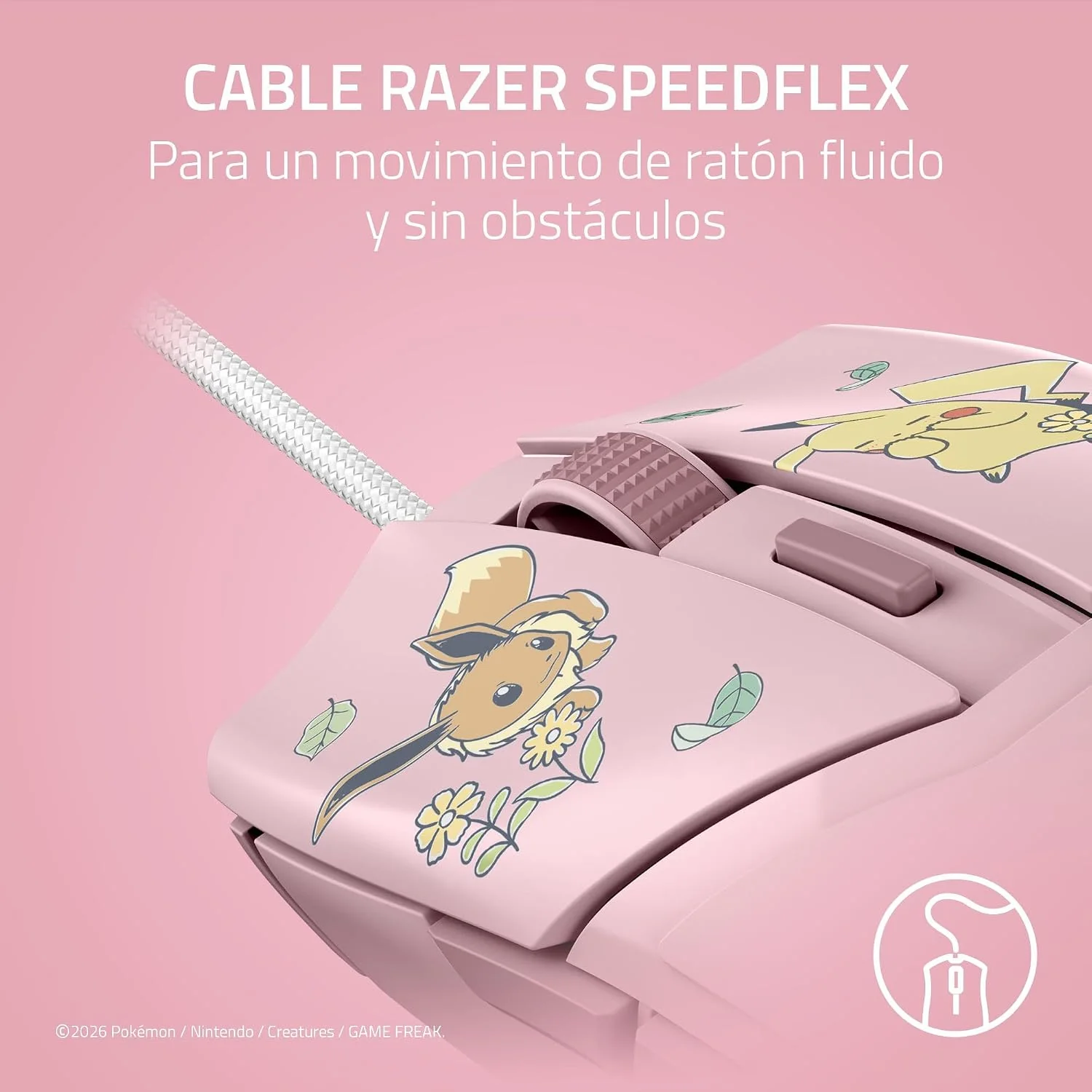 Rato Gaming Razer Cobra Edição Pokémon Pikachu e Eevee - Imagem 6