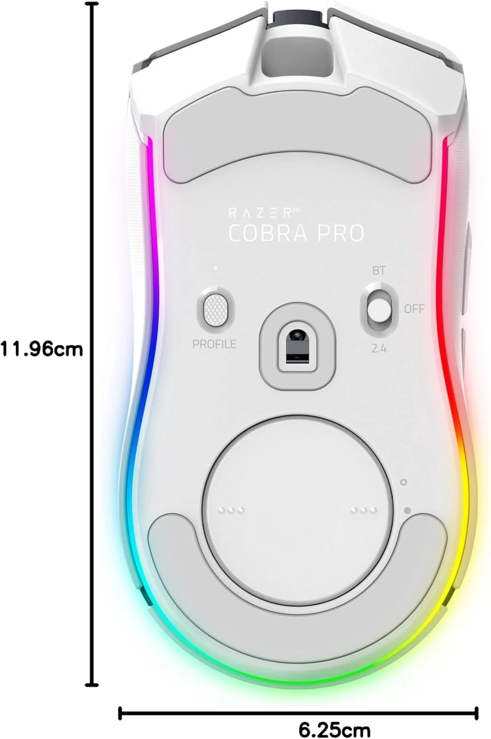 Rato Gaming Sem Fios Razer Cobra Pro Branco 30000 DPI Bluetooth USB-C - Imagem 13