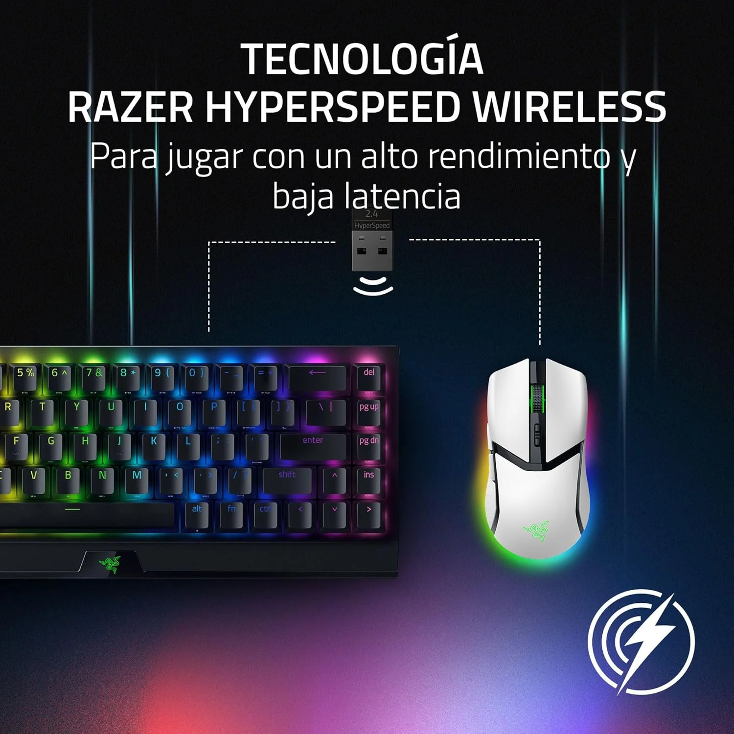 Rato Gaming Sem Fios Razer Cobra Pro Branco 30000 DPI Bluetooth USB-C - Imagem 6