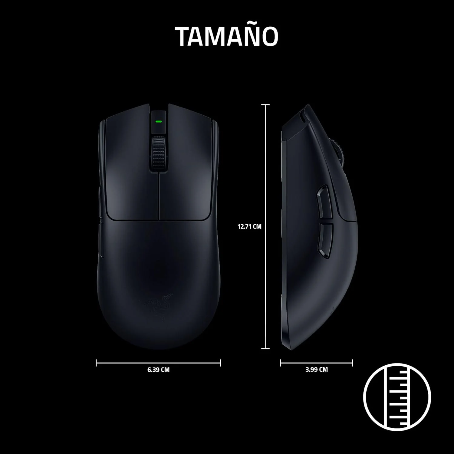 Rato gaming sem fios Razer Viper V3 Pro preto ultraleve para esports - Imagem 10
