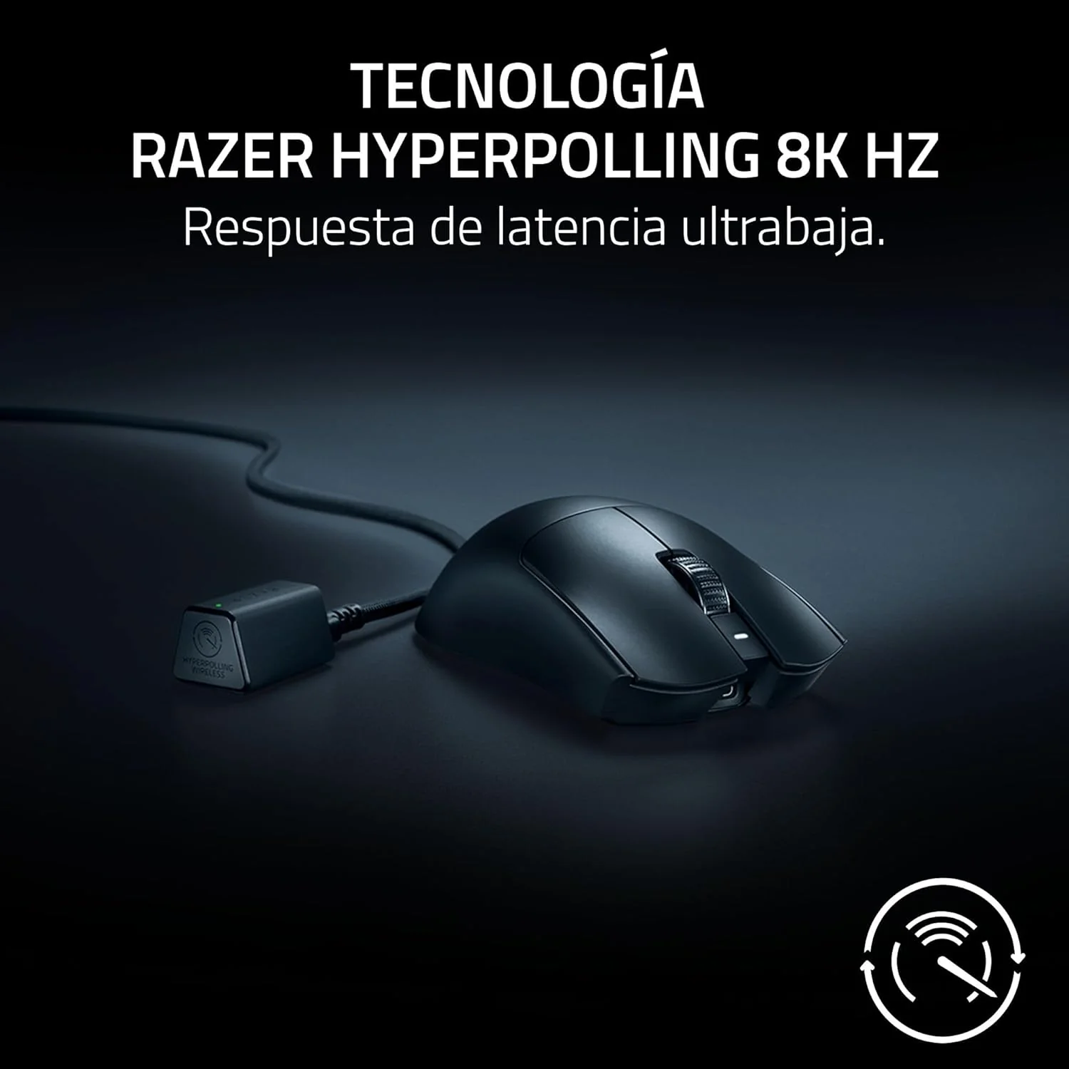 Rato gaming sem fios Razer Viper V3 Pro preto ultraleve para esports - Imagem 6