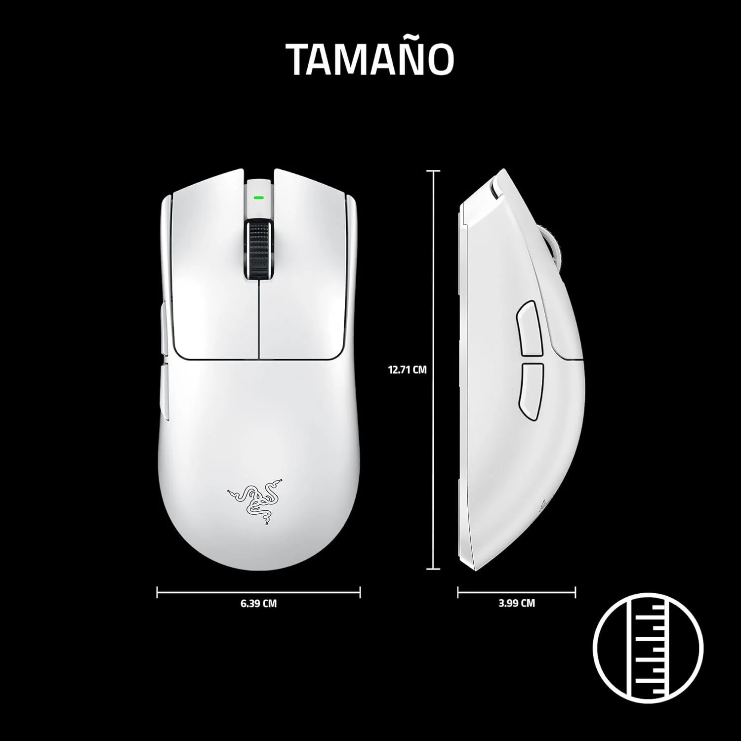Rato Gaming Sem Fios Razer Viper V3 Pro Branco 35000 DPI 8000 Hz - Imagem 10
