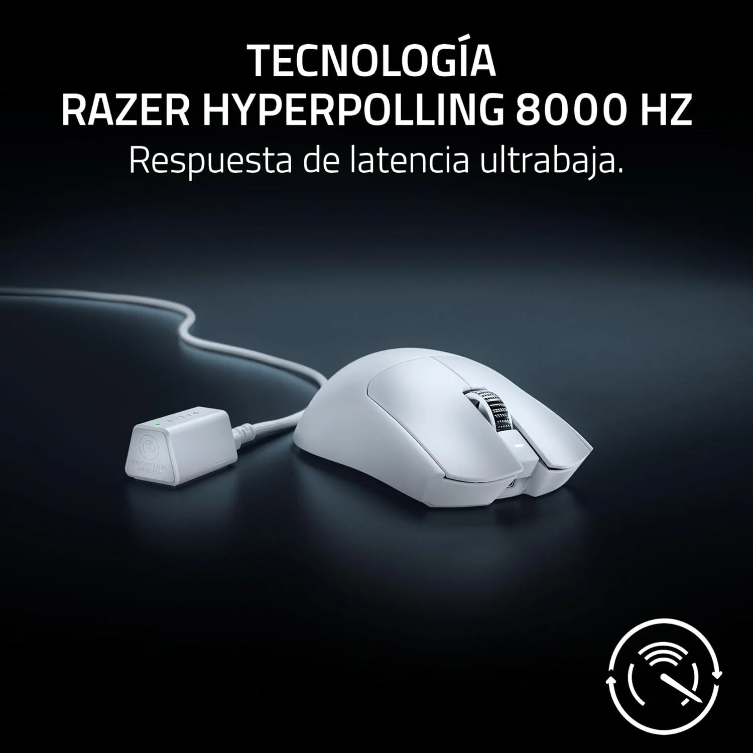 Rato Gaming Sem Fios Razer Viper V3 Pro Branco 35000 DPI 8000 Hz - Imagem 6