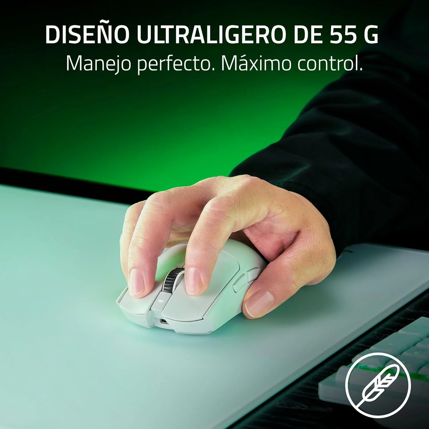 Rato Gaming Sem Fios Razer Viper V3 Pro Branco 35000 DPI 8000 Hz - Imagem 4