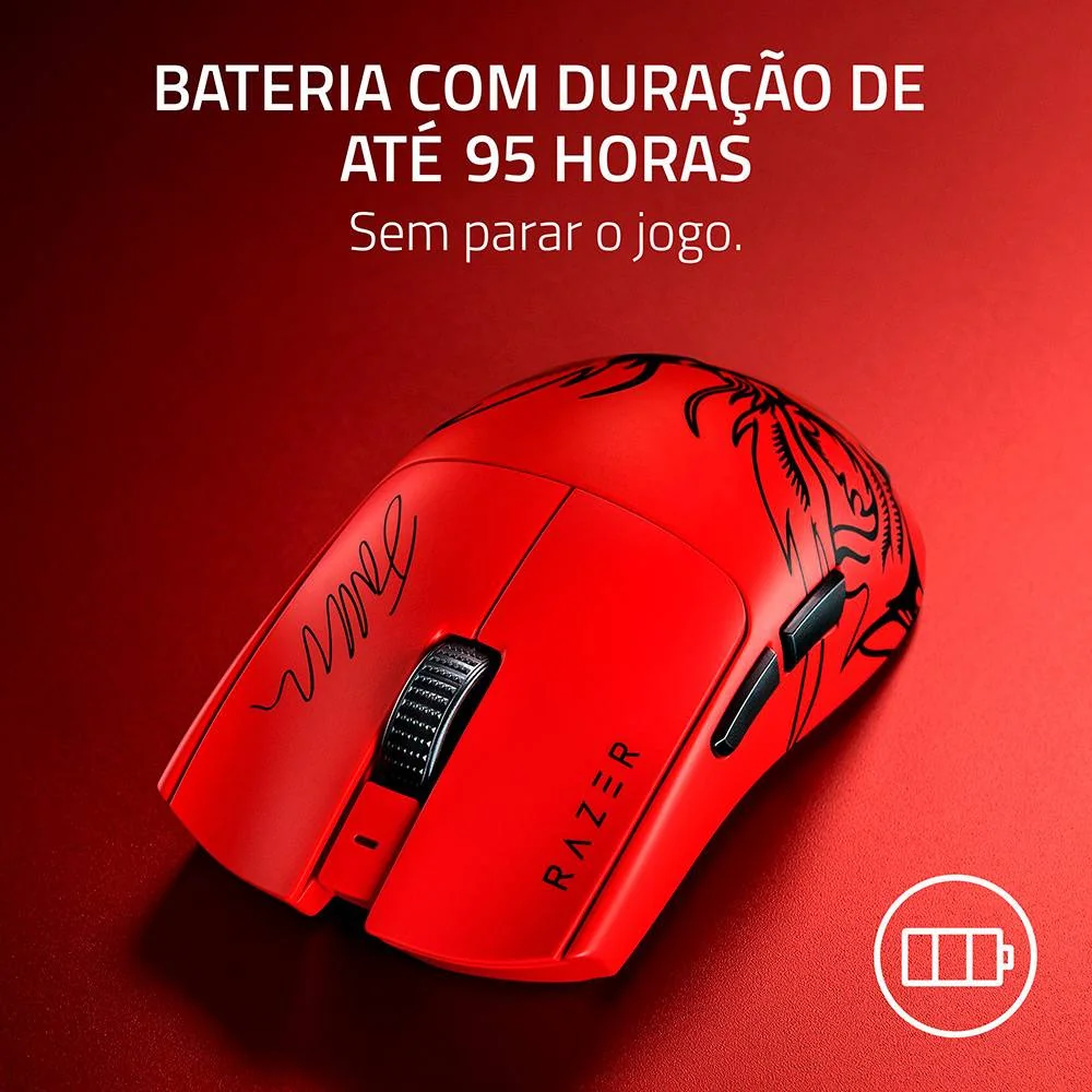 Rato Gaming Razer Viper V3 Pro Edição Especial Faker - Imagem 7