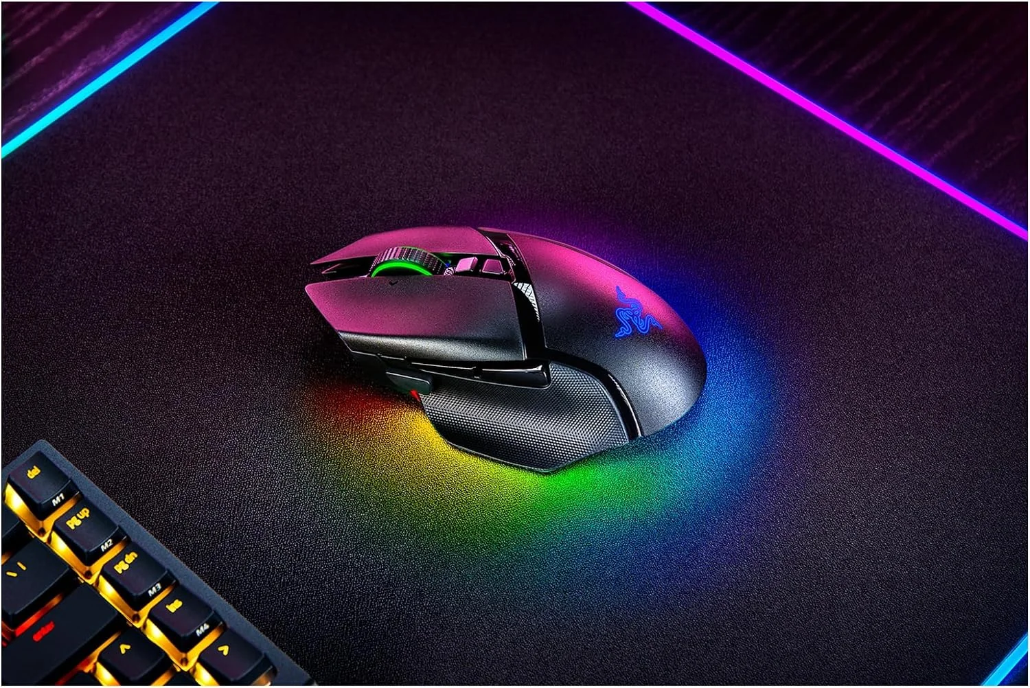 Rato gaming sem fios Razer Basilisk V3 Pro 35K Focus Pro Bluetooth USB preto - Imagem 3