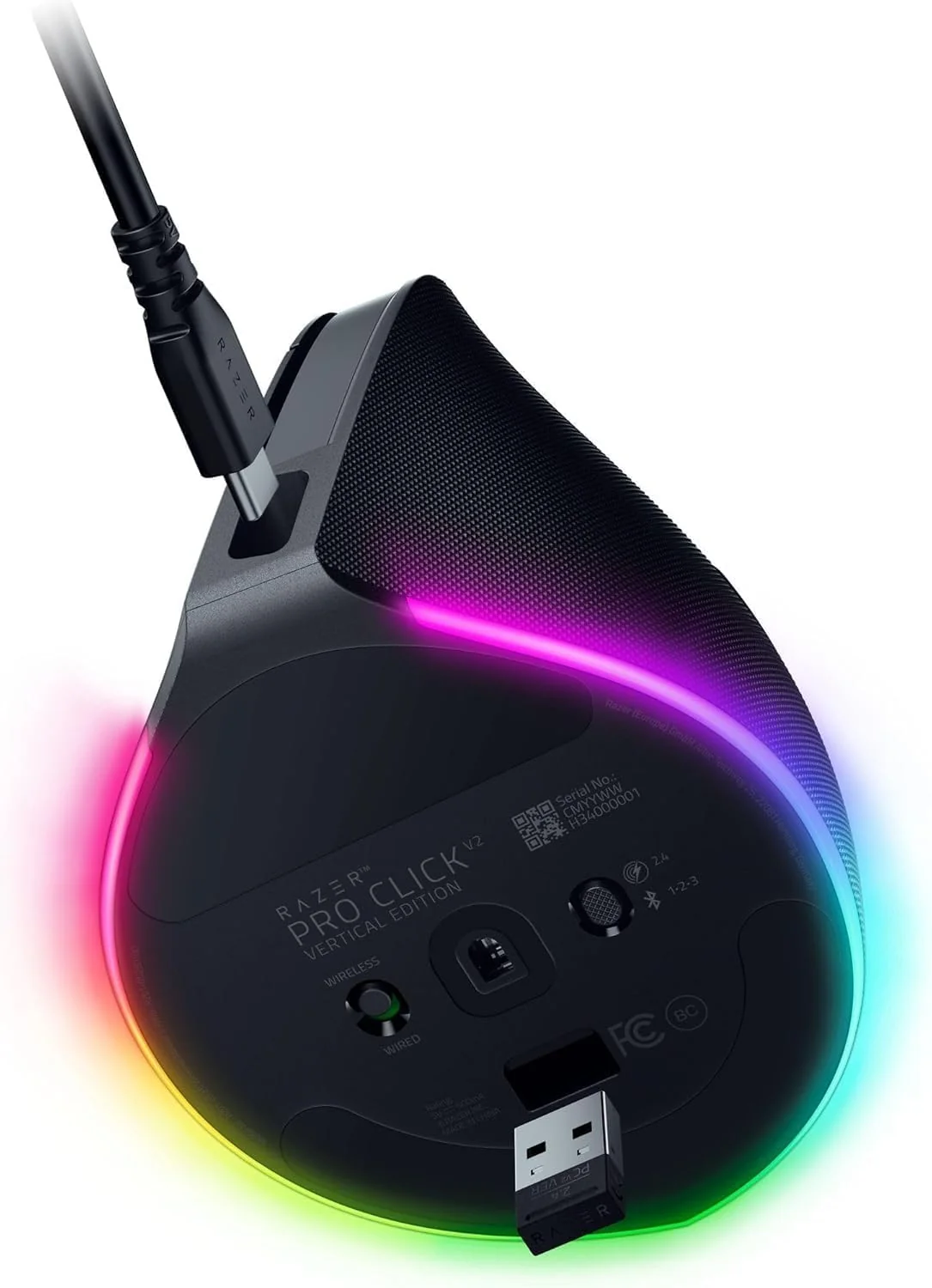 Rato Vertical Sem Fios Razer Pro Click V2 Ergonómico 30000 DPI RGB - Imagem 10