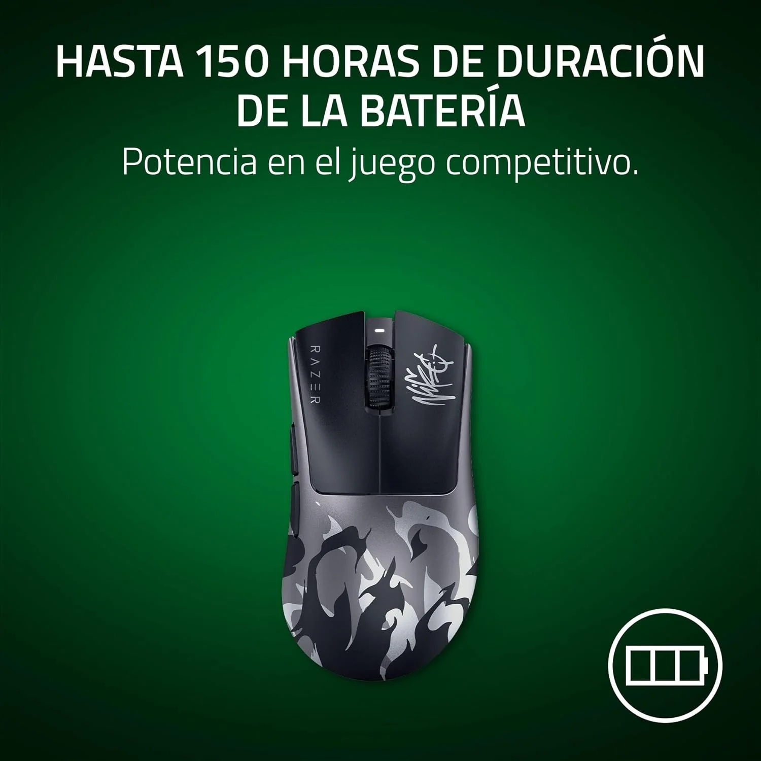 Rato Gaming Sem Fios Razer DeathAdder V4 Pro NiKo Edition Ergonómico - Imagem 7