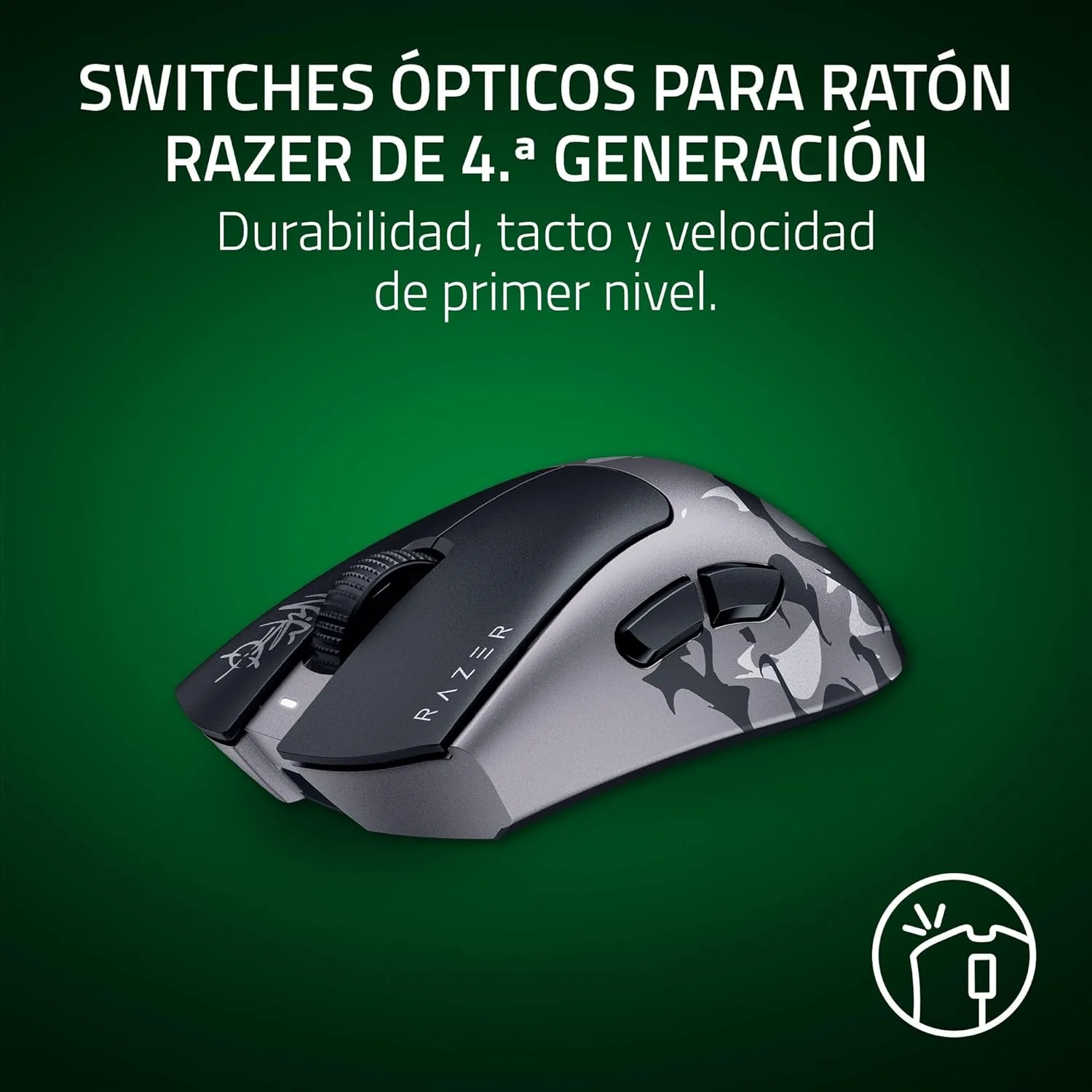 Rato Gaming Sem Fios Razer DeathAdder V4 Pro NiKo Edition Ergonómico - Imagem 8