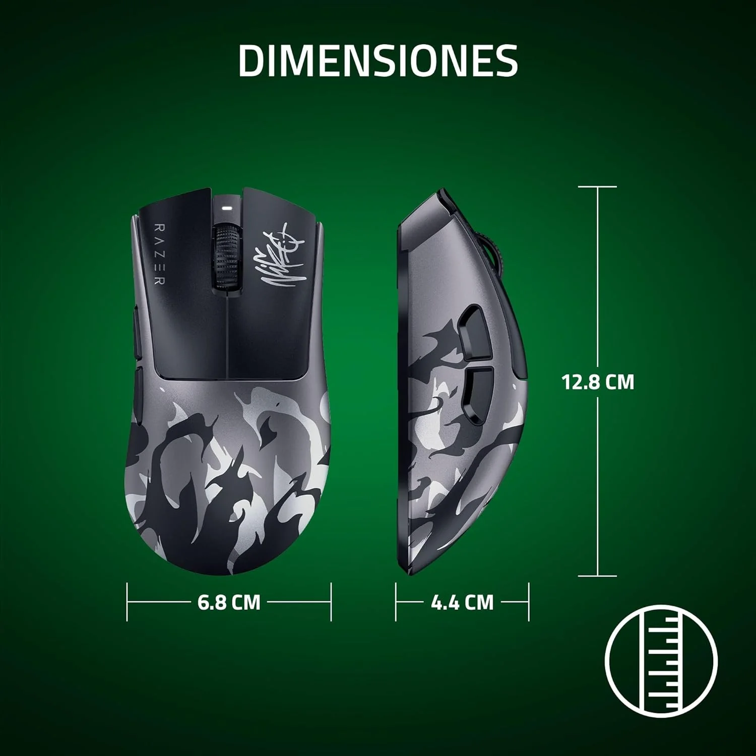 Rato Gaming Sem Fios Razer DeathAdder V4 Pro NiKo Edition Ergonómico - Imagem 10