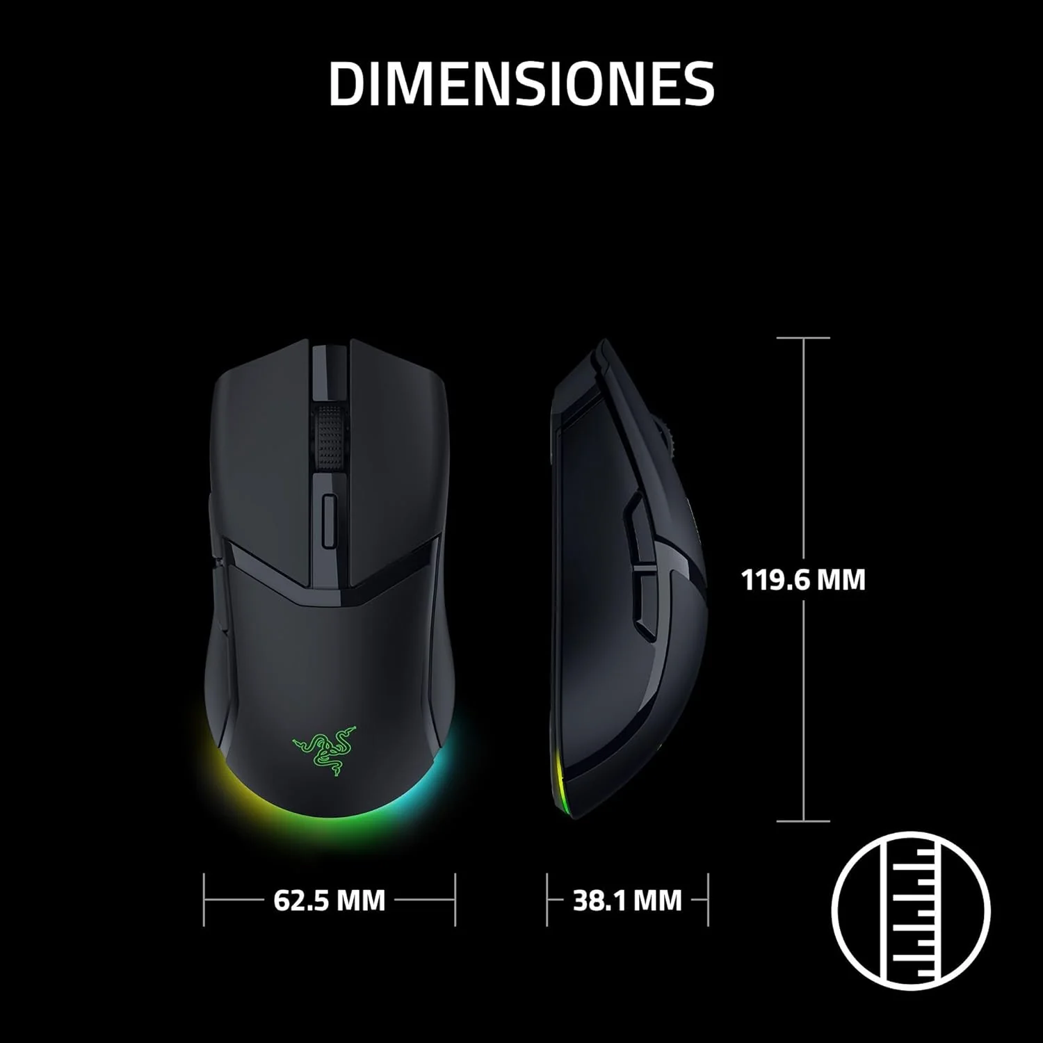 Rato Gaming Razer Cobra HyperSpeed Wireless 2.4GHz Bluetooth Optical 8500 DPI Programável RGB Chroma - Imagem 11
