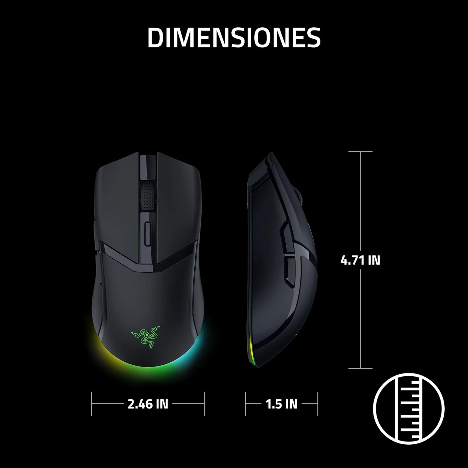 Rato Gaming Razer Cobra HyperSpeed Wireless 2.4GHz Bluetooth Optical 8500 DPI Programável RGB Chroma - Imagem 10