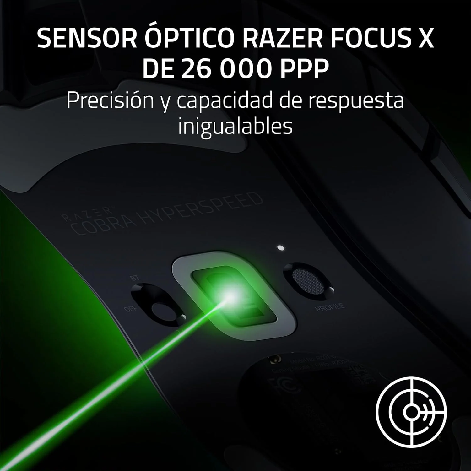 Rato Gaming Razer Cobra HyperSpeed Wireless 2.4GHz Bluetooth Optical 8500 DPI Programável RGB Chroma - Imagem 6