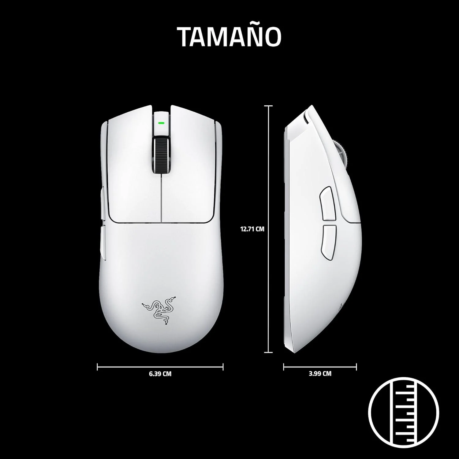 Rato Gaming Razer Viper V4 Pro Branco Wireless 50K DPI 49g Sensor Óptico HyperSpeed - Imagem 11