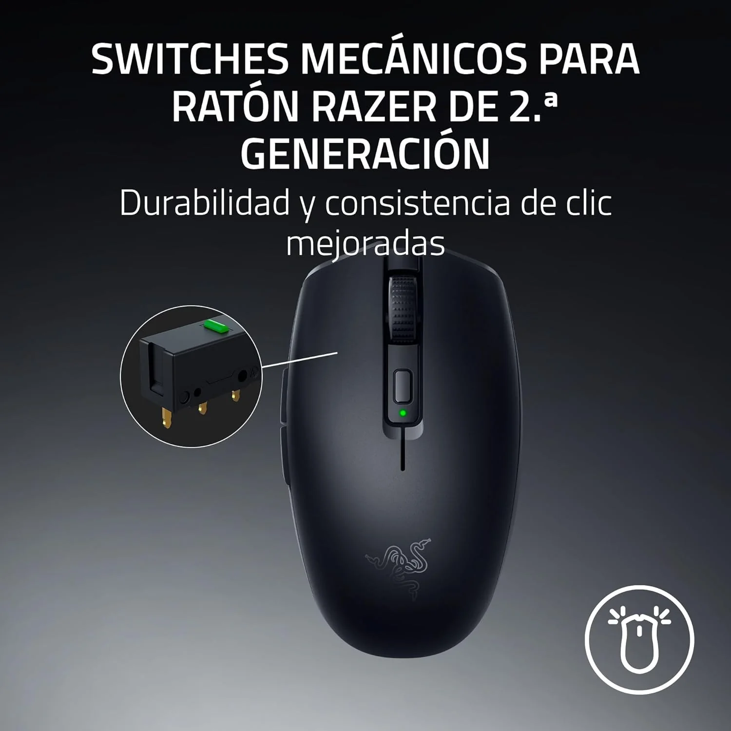 Rato Gaming Sem Fios Razer Orochi V2 (2026) Preto Portátil Bluetooth - Imagem 5