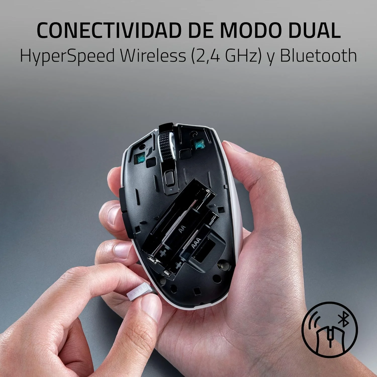 Rato Gaming Razer Orochi V2 (2026) Sem Fios – Branco - Imagem 3
