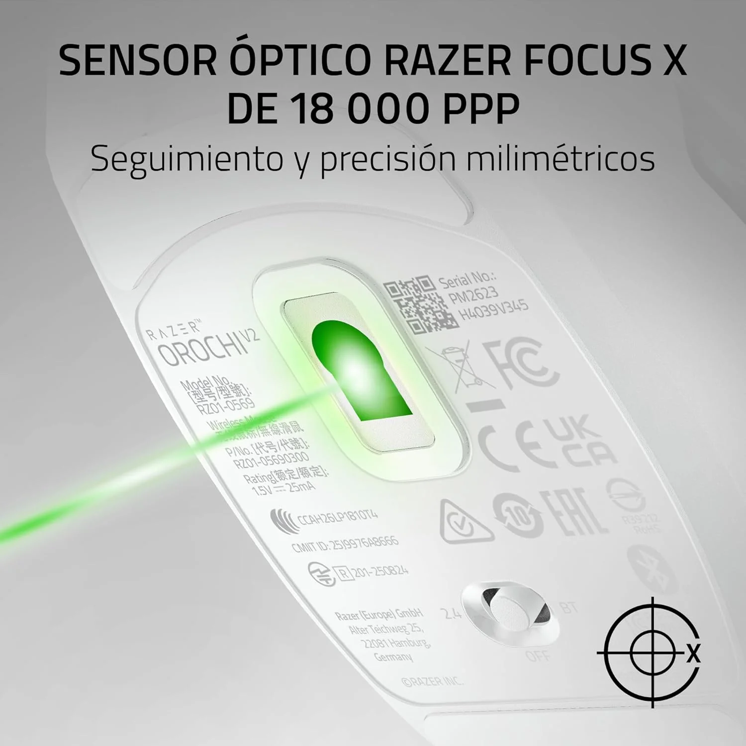 Rato Gaming Razer Orochi V2 (2026) Sem Fios – Branco - Imagem 6