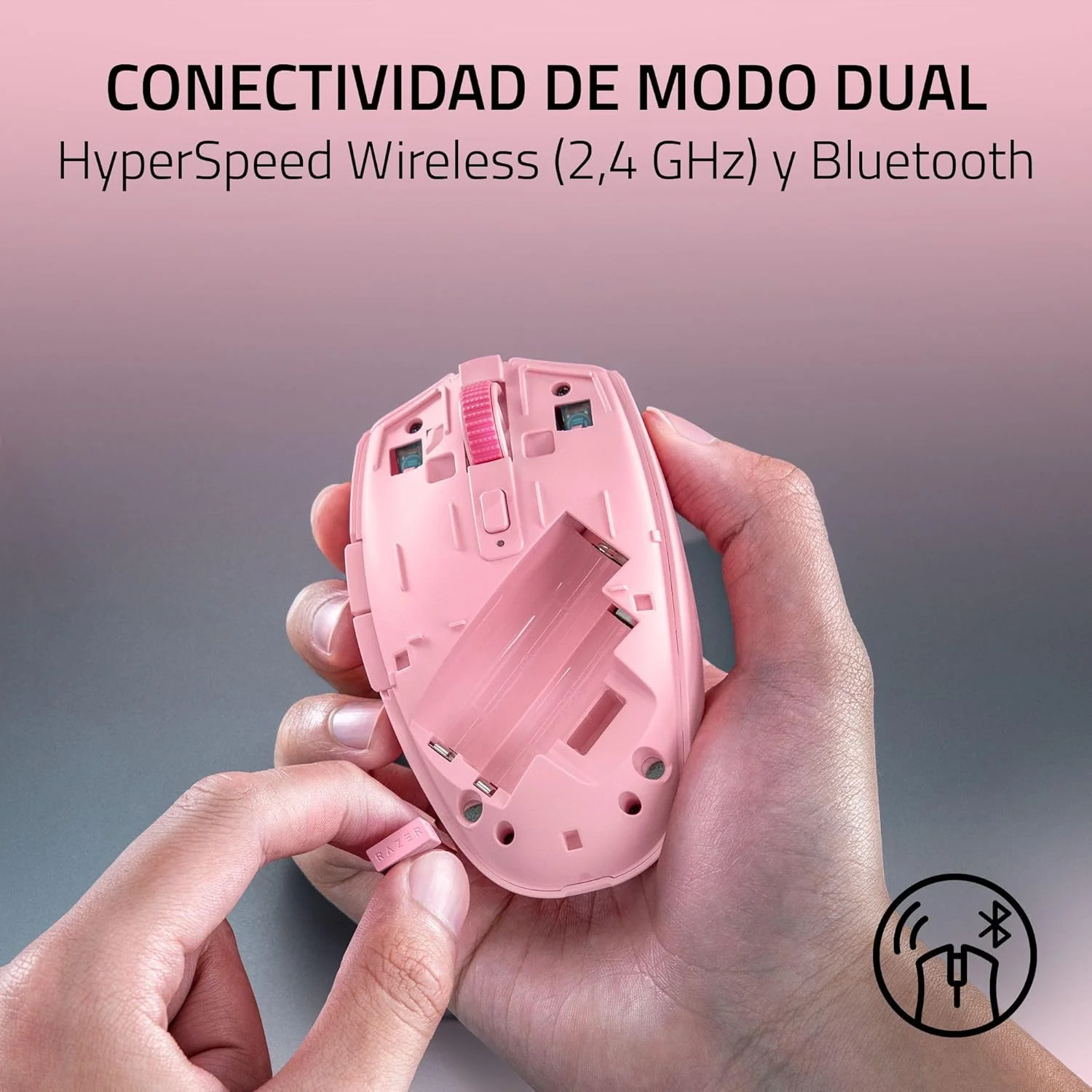 Rato Gaming Sem Fios Razer Orochi V2 (2026) Quartz Rosa - Imagem 3