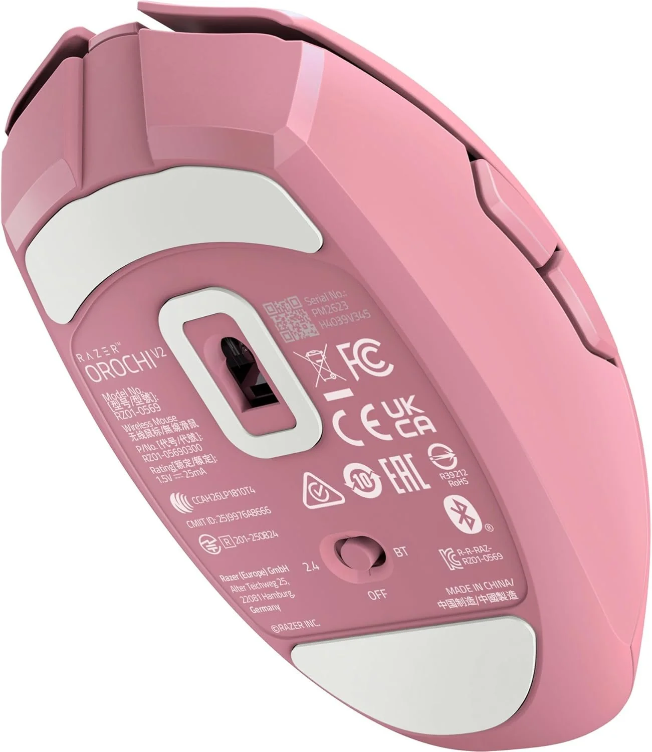 Rato Gaming Sem Fios Razer Orochi V2 (2026) Quartz Rosa - Imagem 11