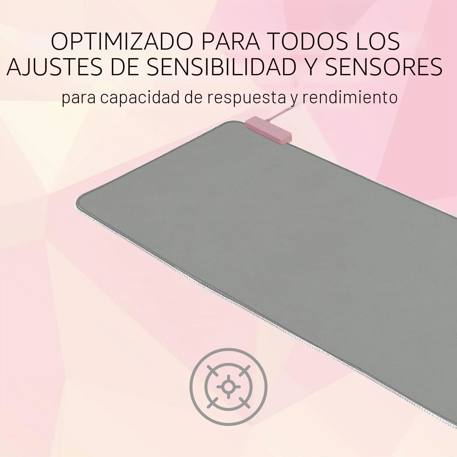 Tapete de rato gaming Razer Goliathus Extended Chroma Quartz RGB rosa 920mm - Imagem 5